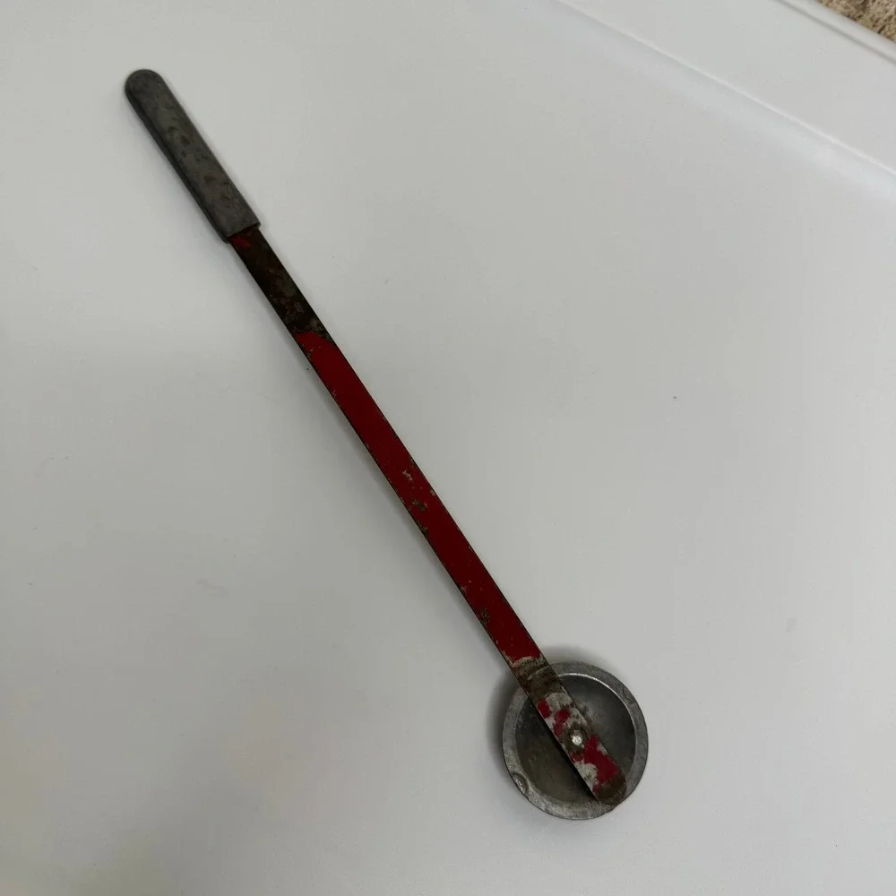 Antique Ice Thumper Breaker Red Primitive Kitchen Tool 10.5